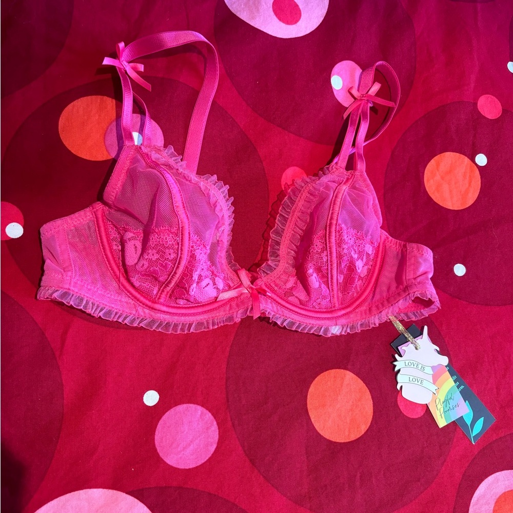 Cut-Out Cherry Bow Bra Playful Promises